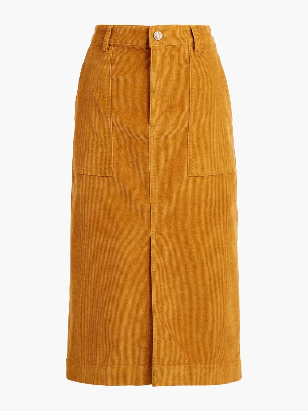 J. Crew corduroy midi skirt NWOT 18 Golden Brandy
